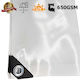 Dalimond Rings Waterproof Tarpaulin 650gr/m² 2x2m. Heavy Duty White