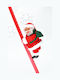 Climbing Santa Claus Red Ladder SteweHome – 80x6cm