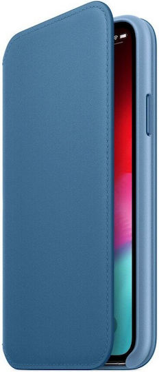 Apple Портмоне Кожа Син (iPhone X / XS)