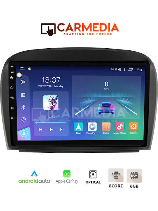 Carmedia Car Audio System for Mercedes-Benz SL 2006-2012 (Bluetooth/USB/WiFi/GPS/Apple-Carplay/Android-Auto) with Touch Screen 12.3"