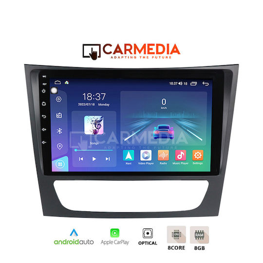 Carmedia Car Audio System for Mercedes-Benz E Class / CLS Class 2003-2009 (Bluetooth/USB/WiFi/GPS/Apple-Carplay/Android-Auto) with Touch Screen 12.3"
