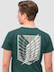T-shirt Attack On Titan Special Brigades Green Meatotits011