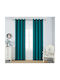 Mc Decor Κουρτίνα Συσκότισης με Τρουκς Πράσινη 140x265εκ.