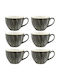 Bonna Space Tasse Kaffee aus Porzellan Braun