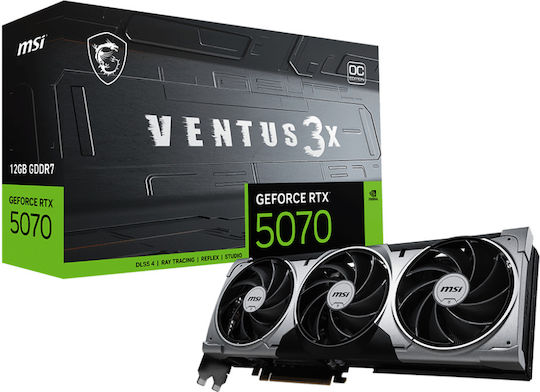 MSI GeForce RTX 5070 12GB GDDR7 Ventus 3X OC Graphics Card