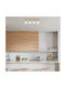 Four-Arm Linear Ceiling Light Gold 60x10cm