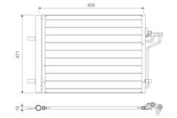 Condenser Air Conditioning Valeo 814390