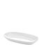 Atlas Melamin Servierplatte Oval Melamin Weiß 34x20cm 1Stück