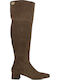 Leder Damenstiefel Braun