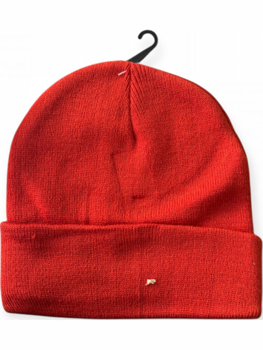Beanie Unisex Σκούφος Πλεκτός σε Κόκκινο χρώμα