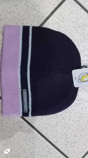 Beanie Unisex Beanie Gestrickt in Lila Farbe