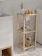 FixWood Rafturi de baie Raft Baie Plastic 28x25x72cm Bej
