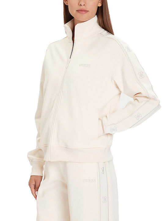 Guess Women's Sweatshirt Jacket Beige