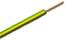 Кабел Nya 1x1.5mm Η07-u Жълто Зелен 100м