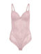 Celestino Damen-Bodysuit mit Spitze Lila Hell
