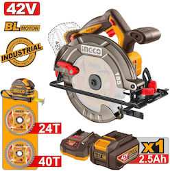 Ingco CSLI4218511E Δισκοπρίονο Brushless 42V 1x2.5Ah