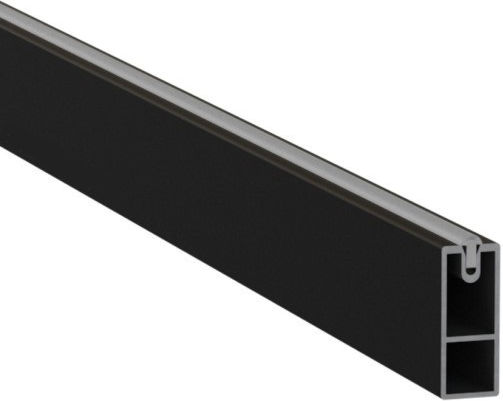 Closet Tube Rubber Strip Finetto 30x12x3000mm Black Matte