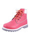 Leather Kids Boots Pink