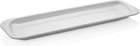 Atlas Melamin Serving Platter Rectangular White 46x15cm