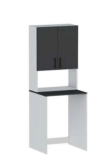 SteweHome Badezimmerschränke Oberer Abstellraum Anthrazit 65x60x174cm