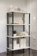 Bathroom Cabinet 4 Shelves Practical Elegant Wh...