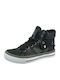 Kinder Sneakers Hoch Schwarz