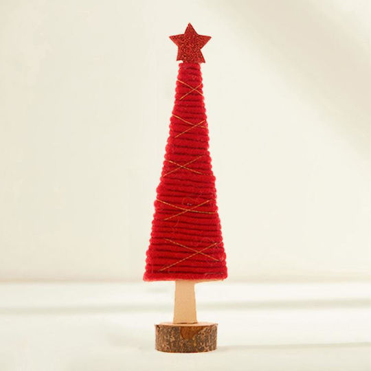 Christmas Office Decoration Wool Felt Style Red Christmas Tree