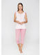 Jeannette Lingerie Summer Women's Pyjama Set Ριγέ Με Πουά