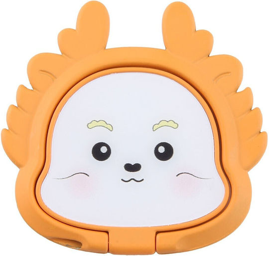 Universal Cartoon Dragon Μεταλλικό Ring Holder Orange