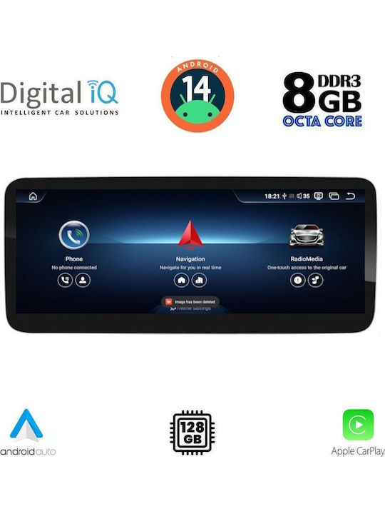 Digital IQ Car Audio System for Mercedes-Benz CLA Class / GLA 2012-2015 (Bluetooth/USB/WiFi/GPS/Apple-Carplay/Android-Auto) with Touch Screen 10.25"