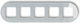 Icon Universal Round Switch Frame Glass Effect Frame Gray Bottom White 15-0-irso-5
