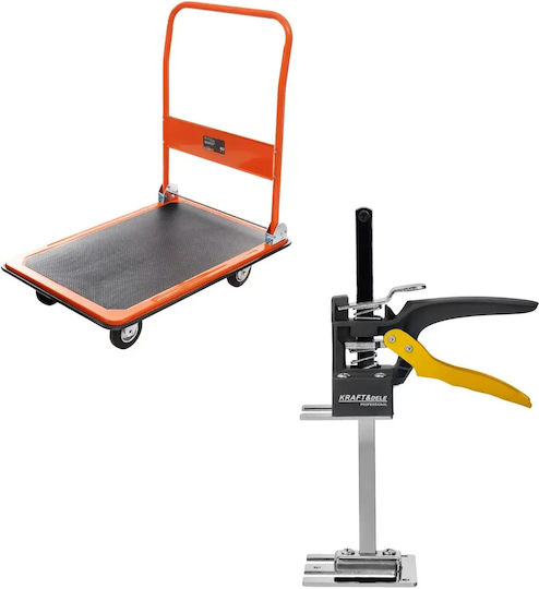 Kraft&Dele Set Transport Asamblare Cărucior 300 Kg + Lifter Manual 120 Kg D3069+D3090