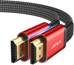 Hdmi Cable Jsaux *0469087 8865-14 4k Hdmi 2.0 Up To 18 Gbps Uhd 4k@60hz 3 Meters Flat Red Hdmi Cable Jsaux *0469087 8865-14 4k Hdmi 2.0 Up To 18 Gbps Uhd 4k@60hz 3 Meters Flat Red