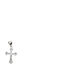 Silver Cross Chain Zircon Silver 925