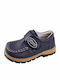 Leather Moccasins Blue