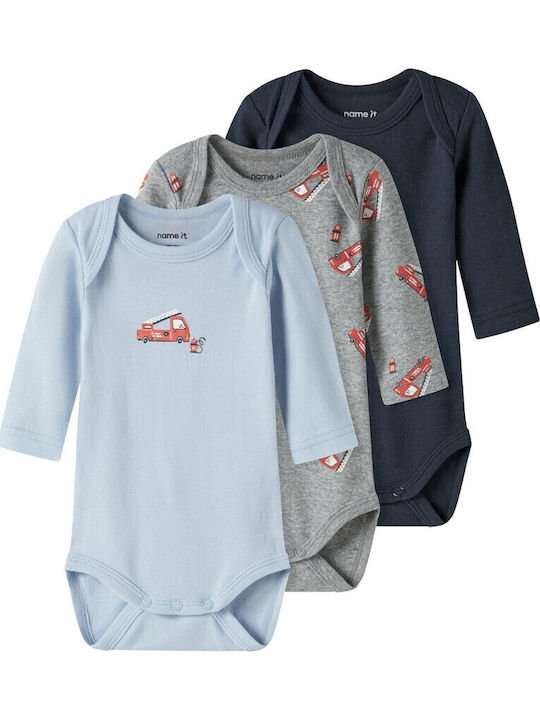 Name It Set Babystrampler Gray 3Stück