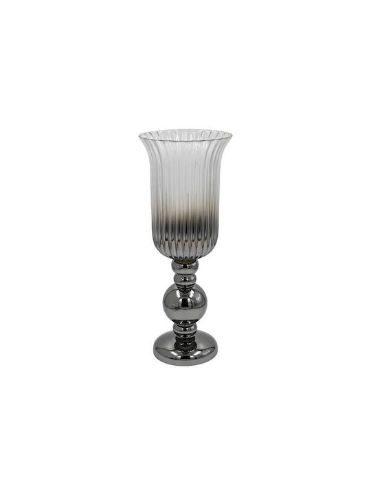 Fylliana Vază Decorativă Sticlă Fl1320 Argintiu 18x48cm 1buc