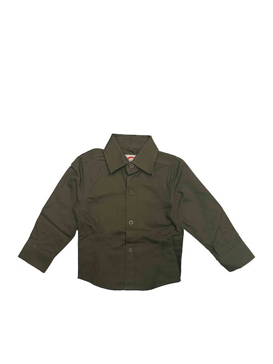 Joyce Kinder Hemd Langarm khaki