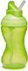 Munchkin Mighty Grip Straw Kids Water Bottle Plastic with Straw Green 300ml