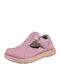 Leather Moccasins Pink