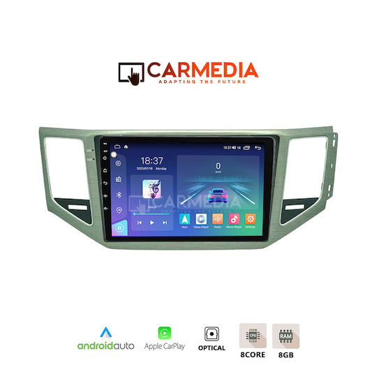 Carmedia Car Audio System for Volkswagen Golf Sportsvan 2014 (Bluetooth/USB/WiFi/GPS/Apple-Carplay/Android-Auto) with Touch Screen 12.3"