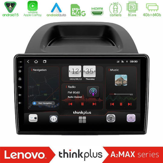 Lenovo Car Audio System for Ford EcoSport 2018-2020 (Bluetooth/USB/AUX/WiFi/GPS/Apple-Carplay/Android-Auto) with Touch Screen 10"