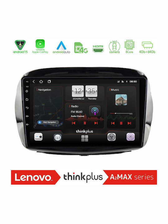 Lenovo Car Audio System for Honda FR-V 2004-2009 (Bluetooth/USB/AUX/WiFi/GPS/Apple-Carplay/Android-Auto) with Touch Screen 10"