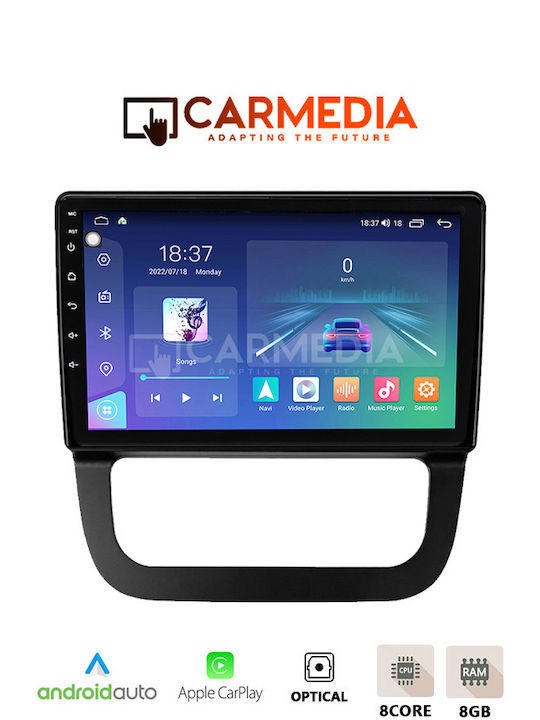 Carmedia Car Audio System for Volkswagen Jetta 2004-2015 (Bluetooth/USB/WiFi/GPS/Apple-Carplay/Android-Auto) with Touch Screen 12.3"