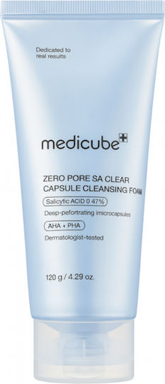 Medicube Zero Pore SA Clear Foam Cleansing Face for Acne-Prone Skin 120gr