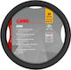Lampa Car Steering Wheel Cover with Diameter 44-46cm Synthetic Black with Black Stitching
