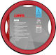 Lampa Car Steering Wheel Cover with Diameter 46-48cm Synthetic Red with Red Stitching