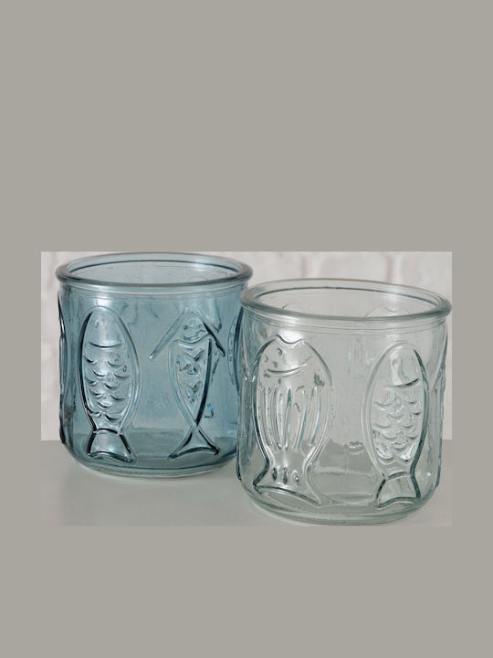 MSA Kerzenhalter Glas in Transparent Farbe 9x9x9cm 1Stück