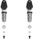 Σετ 2 Κλειδιων 2 Μυλων 204115r Black Βαλιτσες Tr40 Sh38x Shad