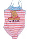 Disney Winnie The Pooh Kinder Badeanzug Einteilig White, Pink, Blue